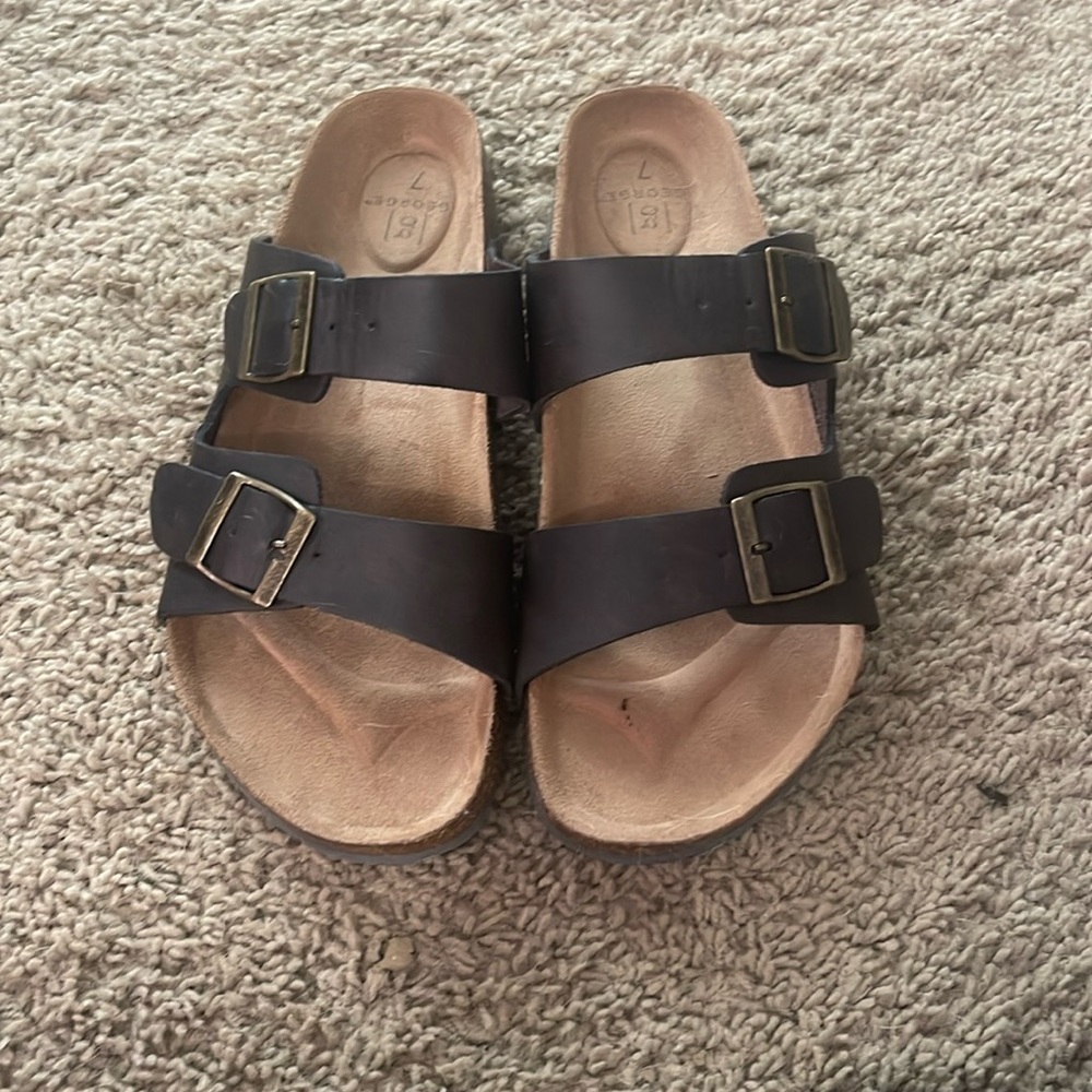 Men’s leather cork sandals